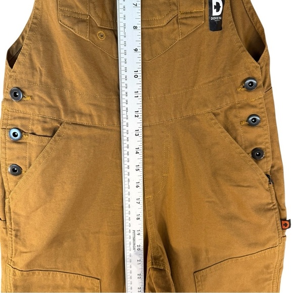 NWT Dovetail Workwear Overalls Midweight Stretch Canvas Saddle Brown Womens 2 - Picture 8 of 9